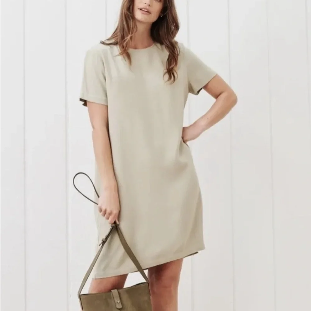 Jenni Kayne Crepe T-shirt Dress, Size L